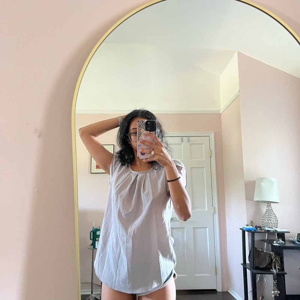 Light Gray Sleeveless Top